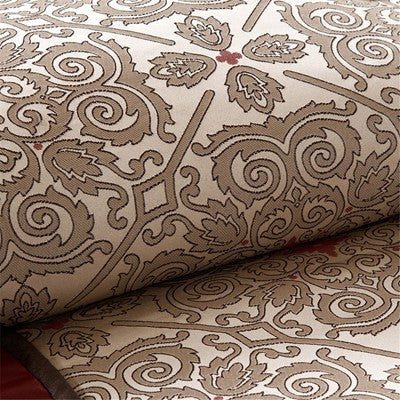 Madison Park Donovan 7 Piece Jacquard Comforter Set in Red, Cal King MP10-751