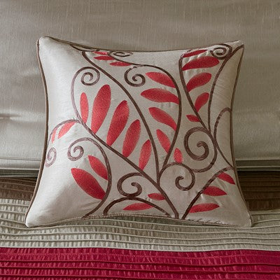 Madison Park Amherst 7 Piece Comforter Set in Red, King MP10-038