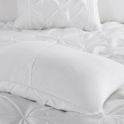 Madison Park Laurel 7 Piece Tufted Comforter Set in White, Cal King MP10-740