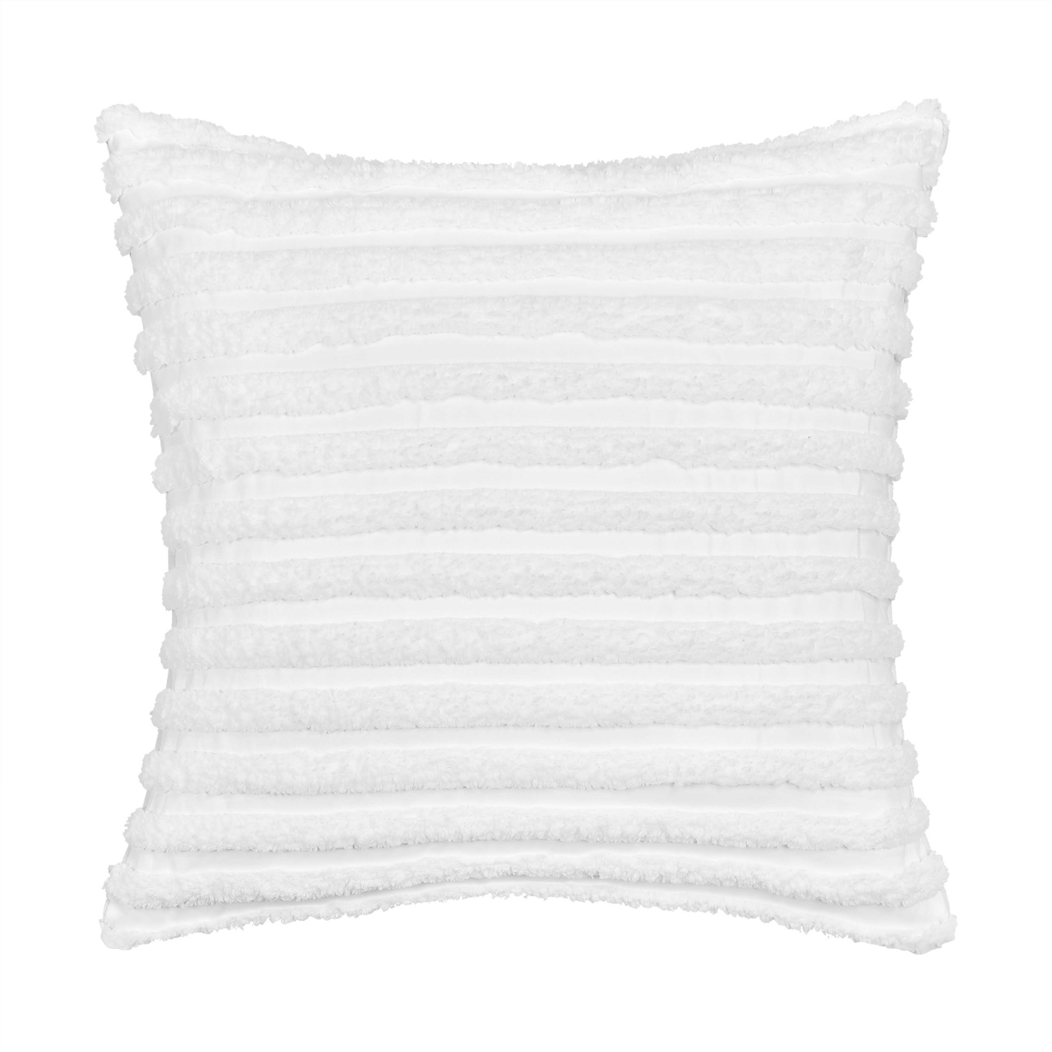 DarbyWhiteSquareDecorativeThrowPillow20x20
