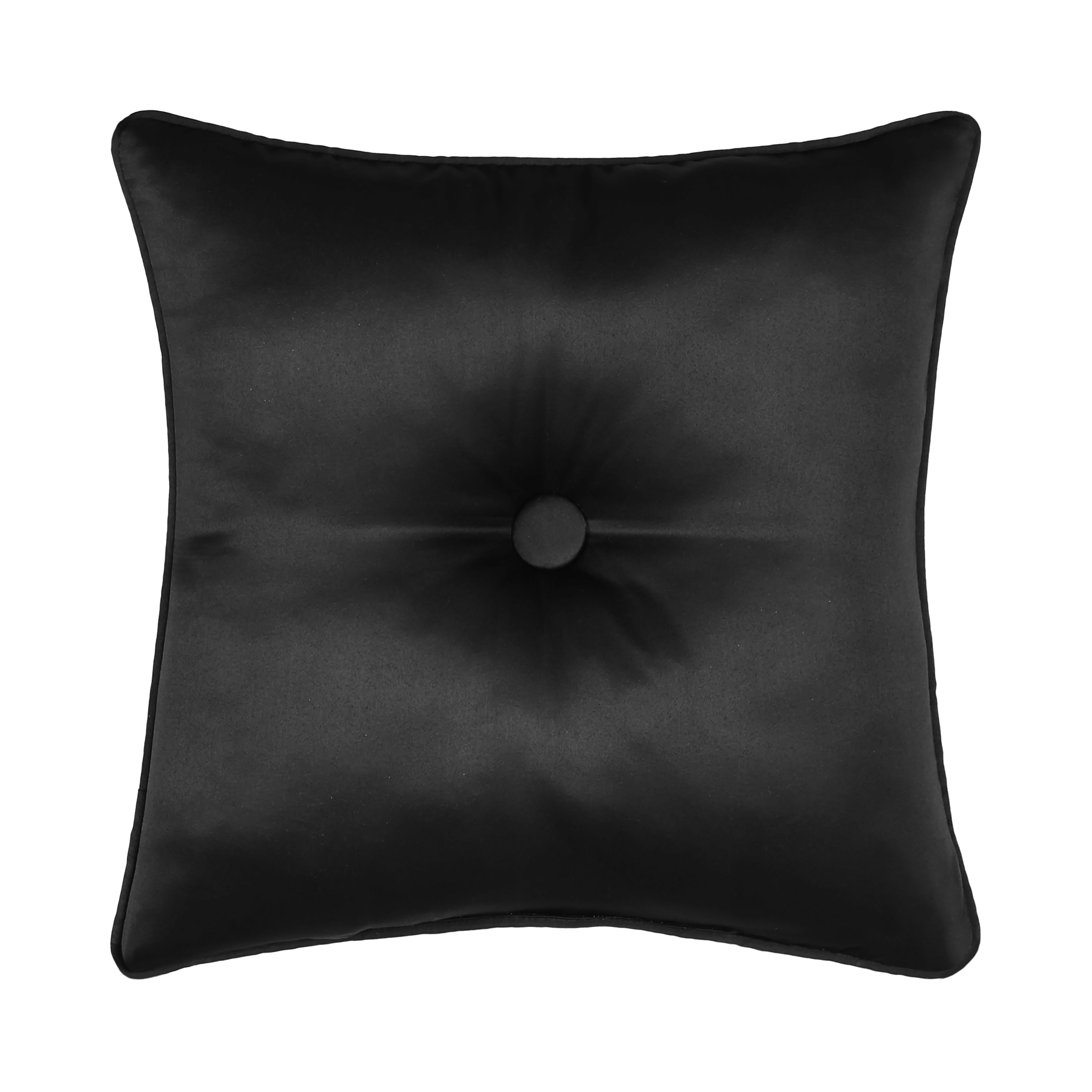 HarrimanBlackSquareDecorativeThrowPillow18-x18