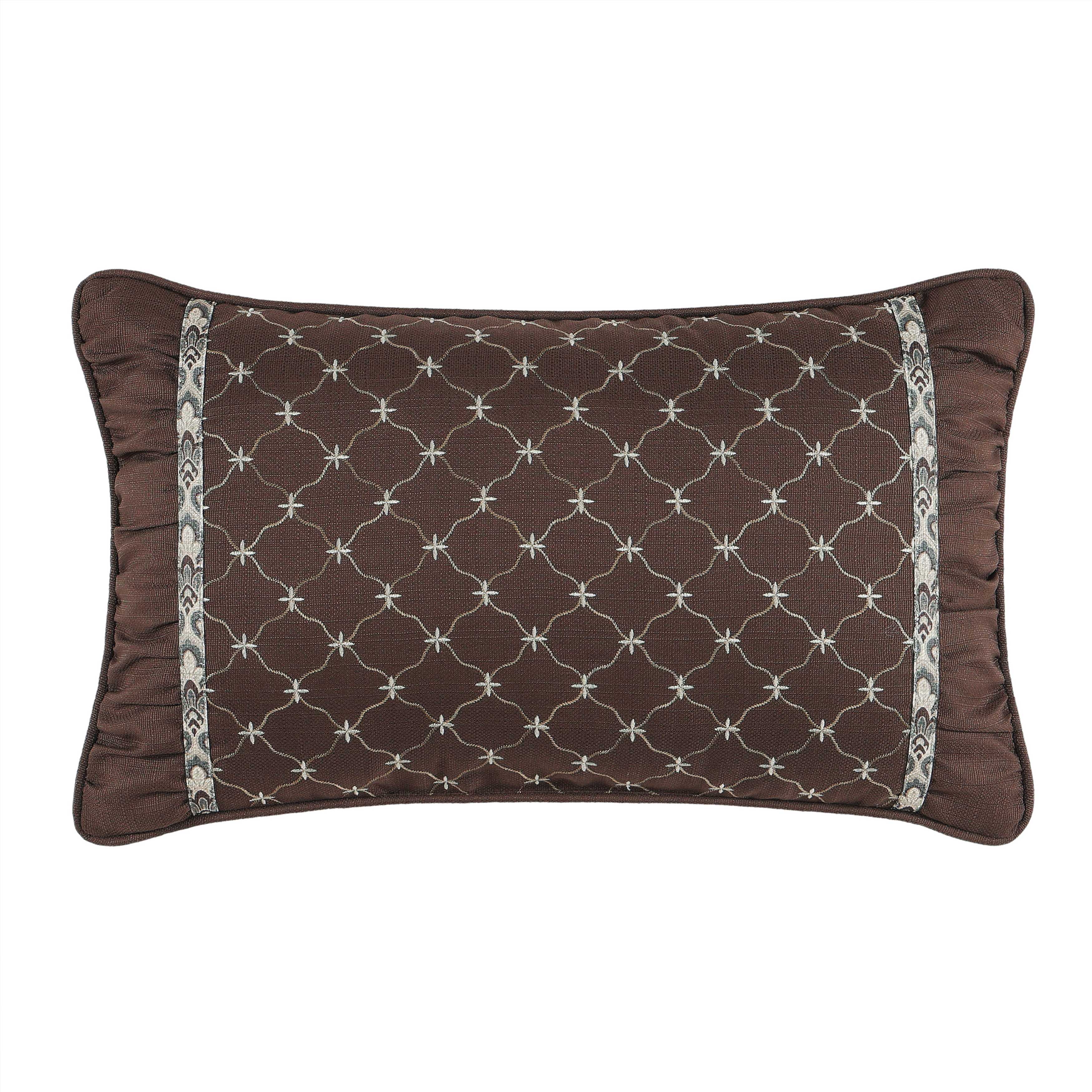 MarenChocolateBoudoirDecorativeThrowPillow20x12