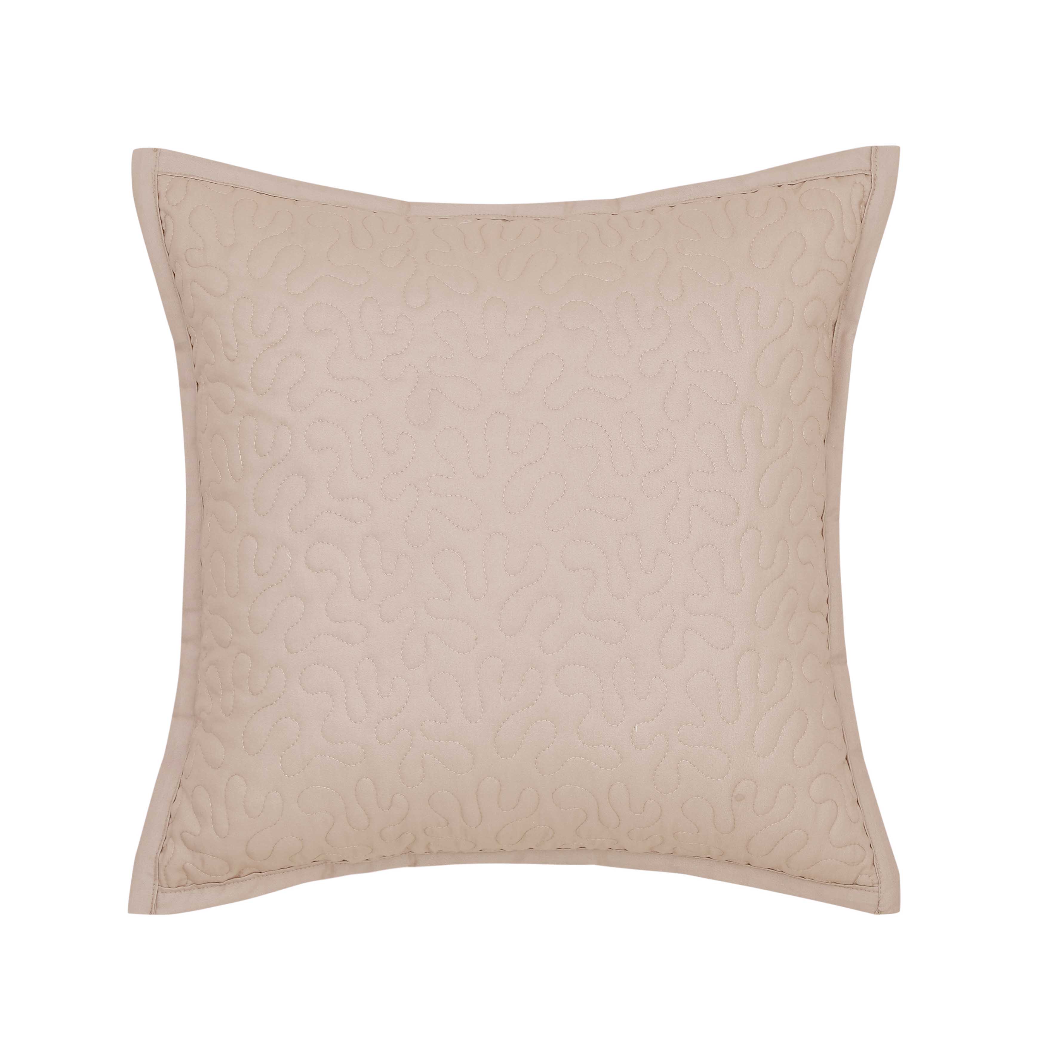 RosewoodRoseSquareQuiltedDecorativeThrowPillow16x16