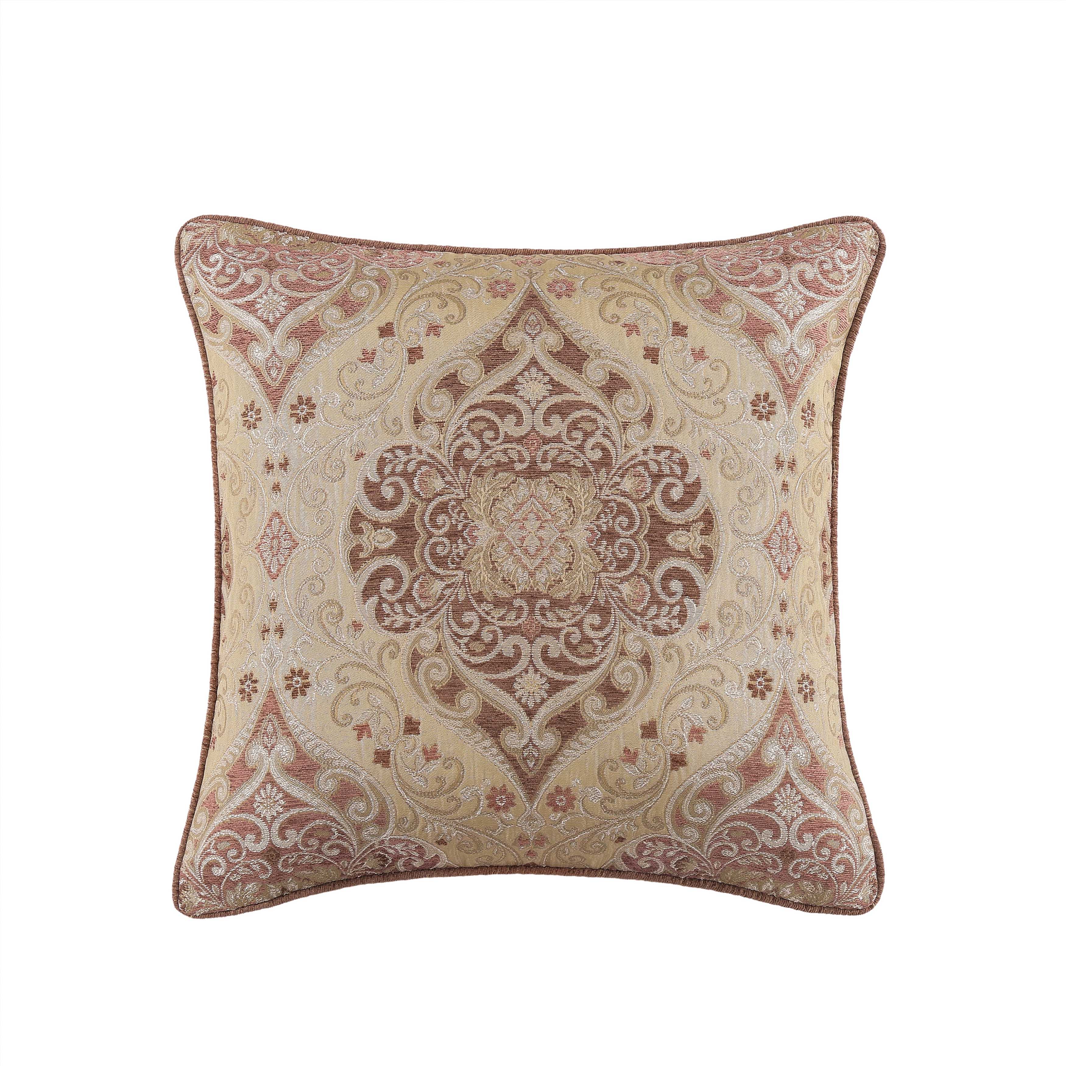 WestonTerracottaSquareDecorativeThrowPillow20x20